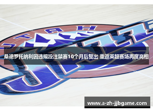 桑德罗托纳利因违规投注禁赛10个月后复出 重返英超赛场再度亮相